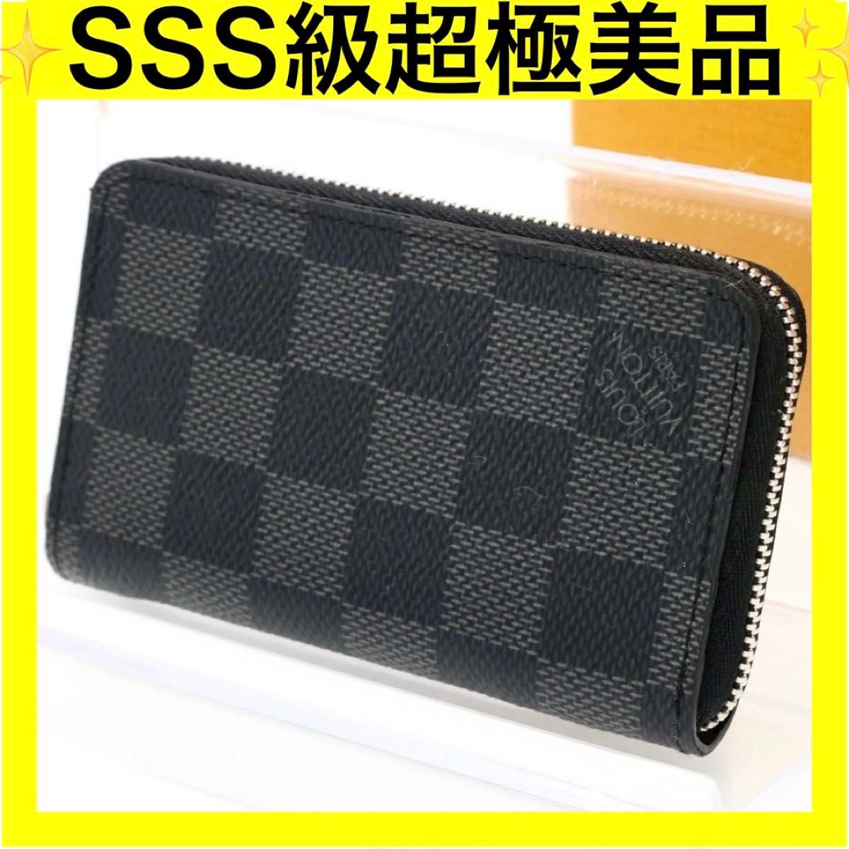 【美品】ルイヴィトン ダミエ グラフィット ジッピー コインパース 小銭入れ ルイヴィトン ダミエグラフィット コインケース ジッピーコイン