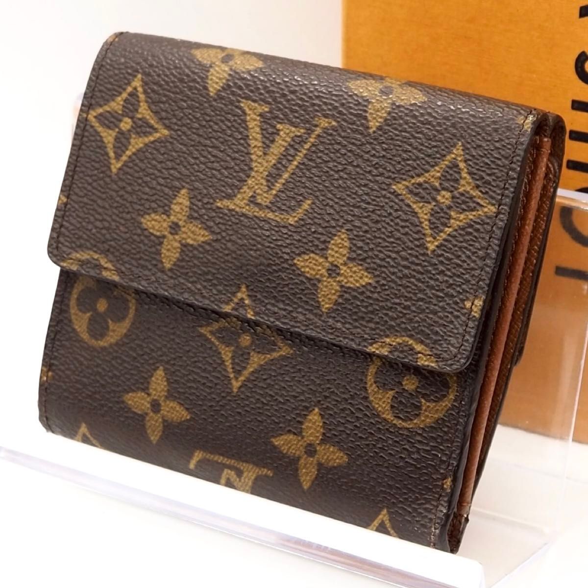 ルイヴィトン ポルトフォイユエリーズ モノグラム 三つ折り財布 Wホック 正規品 ルイヴィトン LOUIS VUITTON モノグラム ポルトフォイユ
