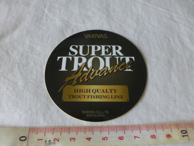 VARIVAS SUPER TROUT ステッカー VARIVAS SUPER TROUT Advance HIGH QUALTY TROUT FISHING LINE VARIVAS バリバス_画像3