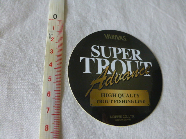 VARIVAS SUPER TROUT ステッカー VARIVAS SUPER TROUT Advance HIGH QUALTY TROUT FISHING LINE VARIVAS バリバス_画像4