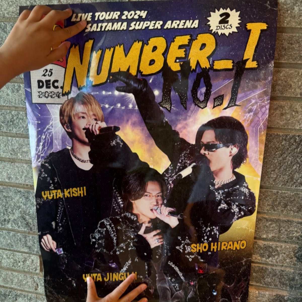 Number_i LIVE TOUR 2024 No.1 ポスター ステッカー ポスター+ステッカー】Number_i ナンバーアイLIVE TOUR 2024 No