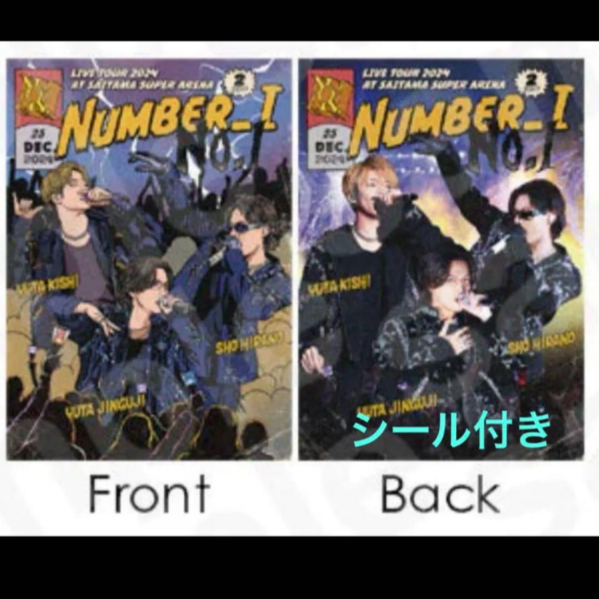 Number_i LIVE TOUR 2024 No.1 ポスター ステッカー ポスター+ステッカー】Number_i ナンバーアイLIVE TOUR 2024 No