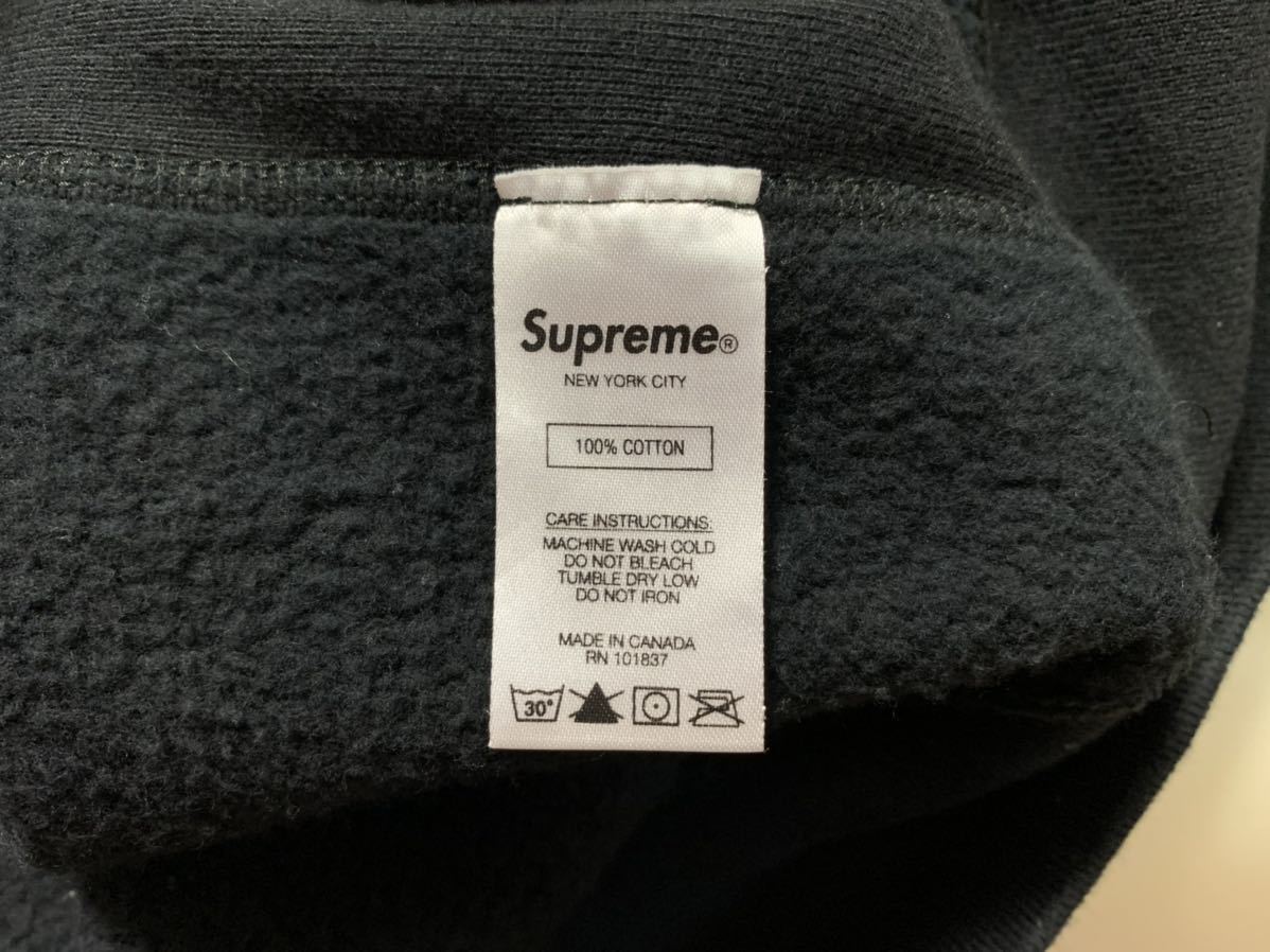 L Supreme Box Logo Crewneck Sweatshirt Large Black 18FW