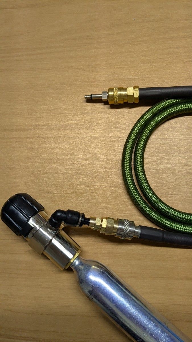 HPAホース 外部ソース Co2 ワンタッチコネクタ マルイマガジンアダプター HPAホース 外部ソース Co2 ワンタッチコネクタ マルイマガジン