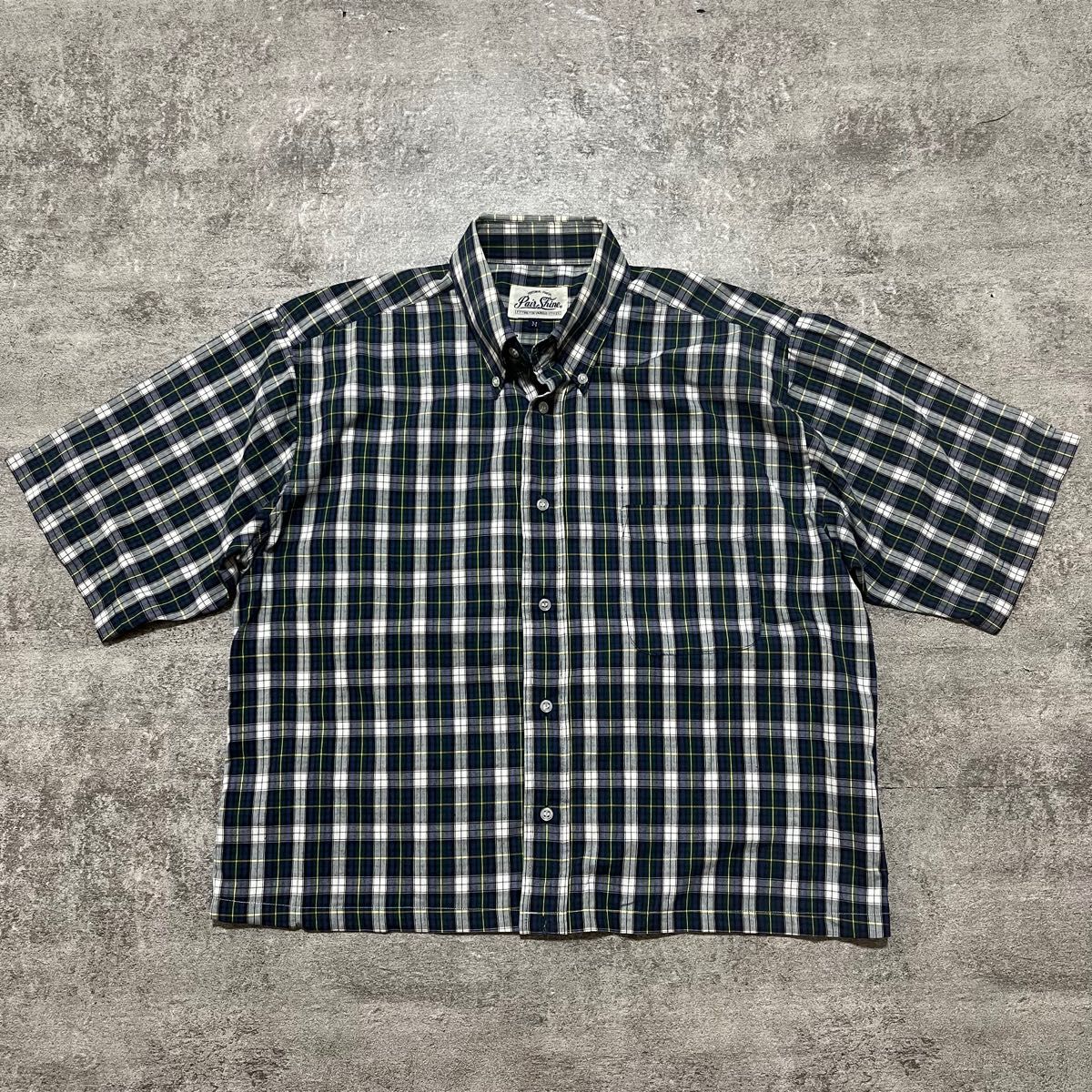 OLD 短丈 ショート丈 チェックシャツ cityboy 古着 ボックス OLD 短丈 ショート丈 チェックシャツ cityboy 古着 ボックス 短