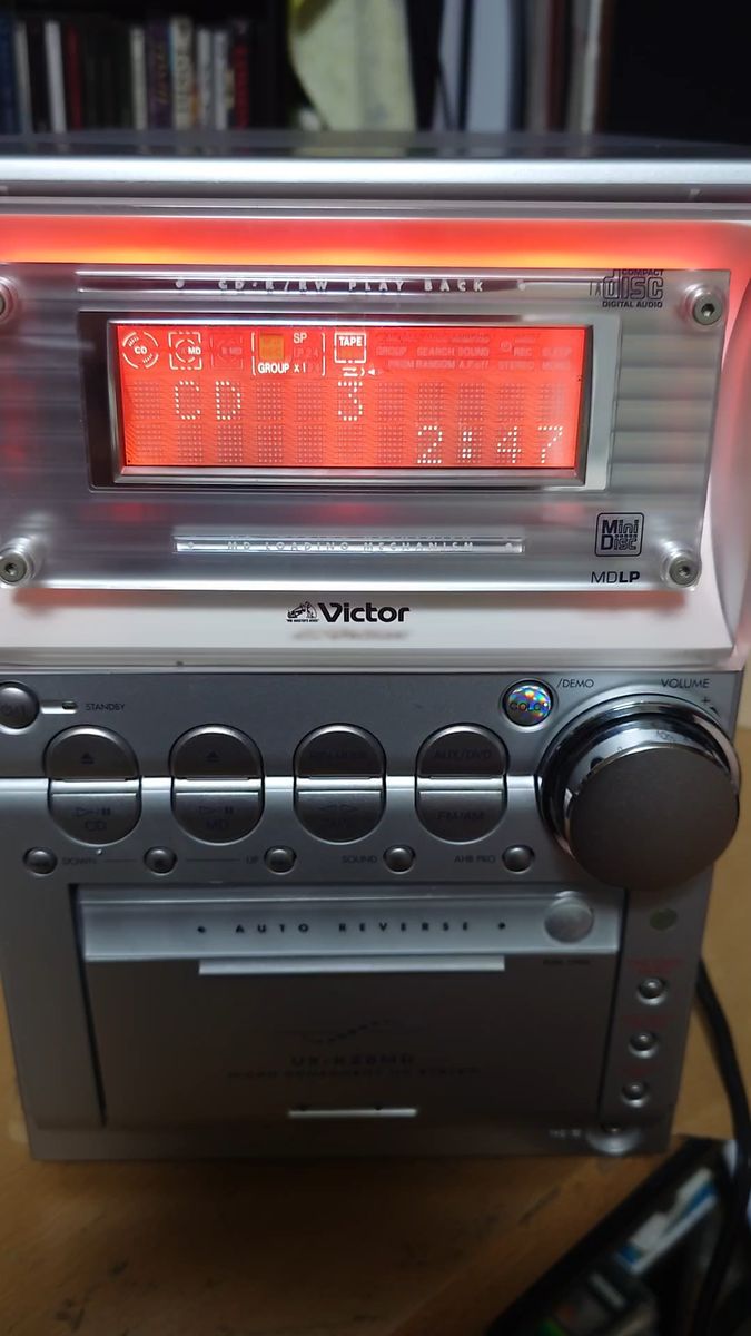 ux-kz8MD コンポ VICTOR カセット MD CD