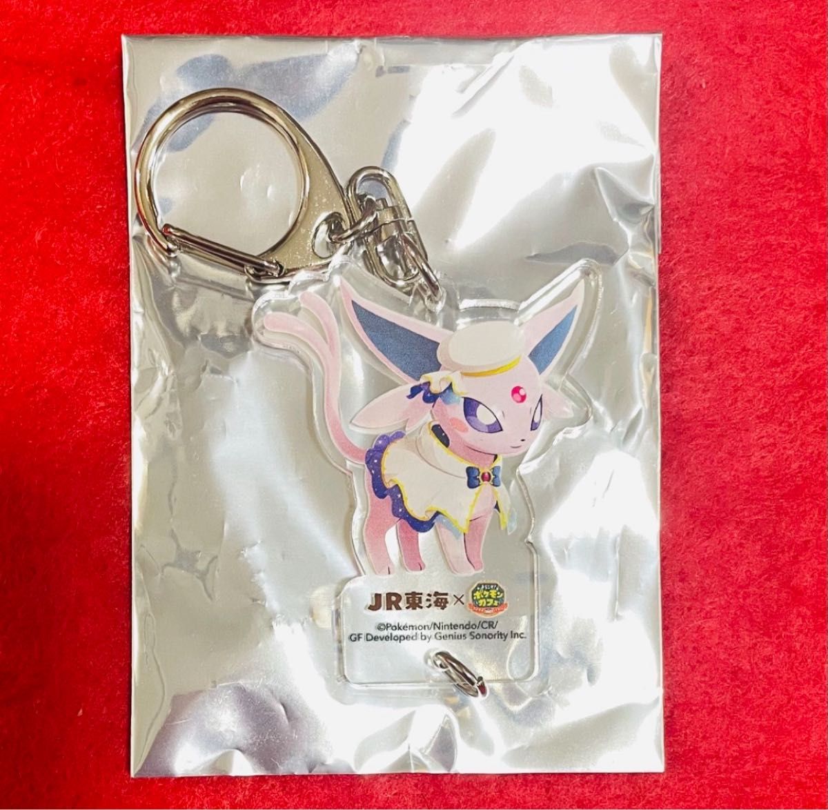 イーブイ ブラッキー エーフィ アクリルチャーム ポケモン ポケまぜ 推し旅 JR東海 推し旅 ポケまぜ ようこそポケモンカフェ アクリル