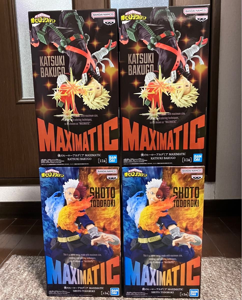 MAXIMATIC 爆豪勝己 轟焦凍 4体セット 僕のヒーローアカデミア MAXIMATIC 轟焦凍・爆豪勝己 フィギュア