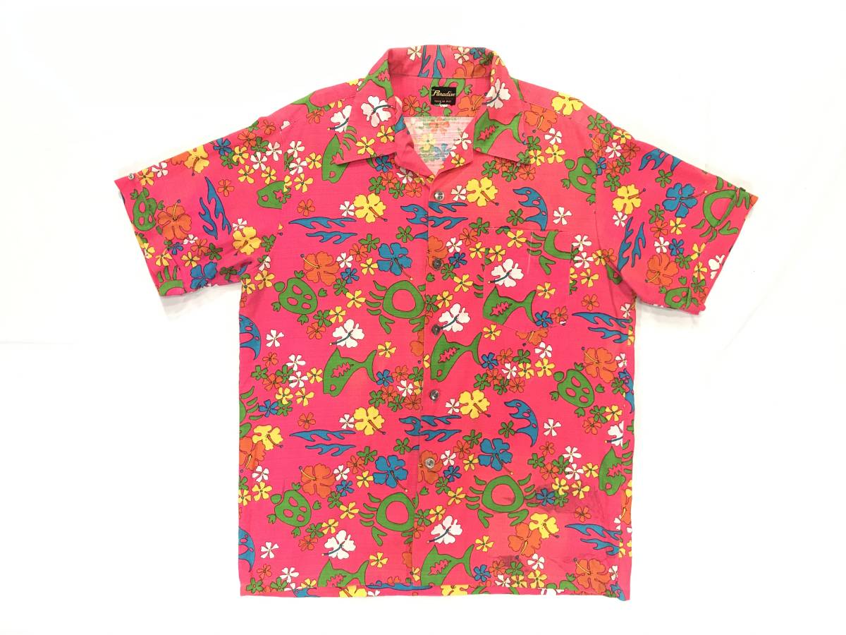 最安値に挑戦! シャツ アロハ ハワイアン hawaii 半袖 483 古着 ビンテージ Paradise FIJI vintage USA 90 Mサイズ 最安値に挑戦! シャツ アロハ ハワイアン hawaii 半袖 483 古着 ビンテージ Paradise FIJI vintage USA 90 Mサイズ