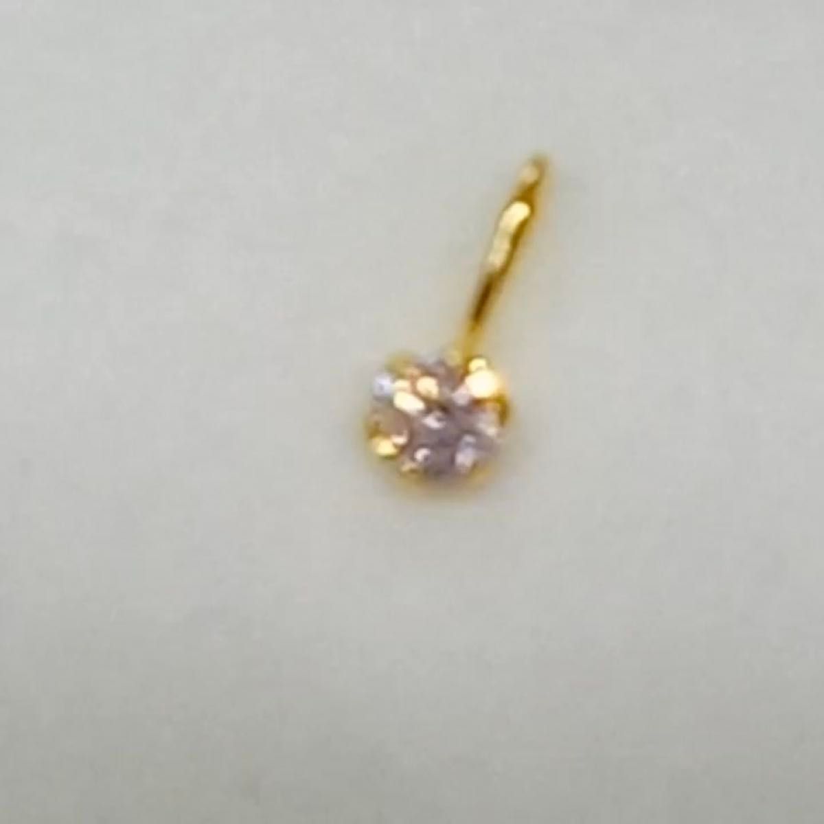K18YG 天然ピンクダイヤモンドペンダントトップ 0.07ct 新品未使用商品