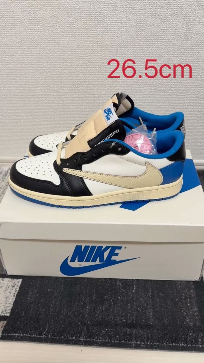 Air jordan 1エア ジョーダン 1 LOW Travis Scott x Fragment 26.5cm 即発送