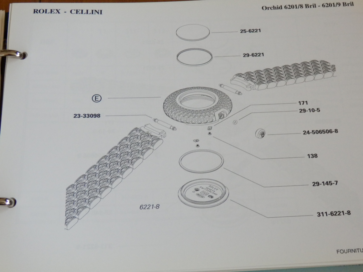 * valuable! ROLEX R22 2003 Rolex parts catalog beautiful goods ①*