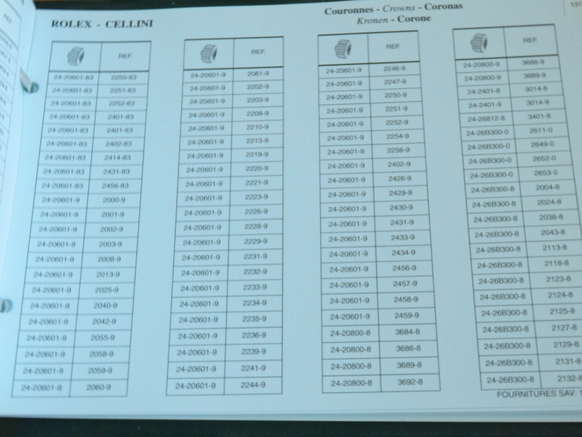 * valuable! ROLEX R22 2003 Rolex parts catalog beautiful goods ①*