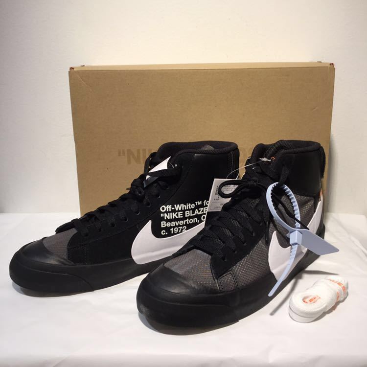OFF-WHITE × BLAZER MID THE 10 AA3832-001 (ブラック/コーン/ブラック/ホワイト)