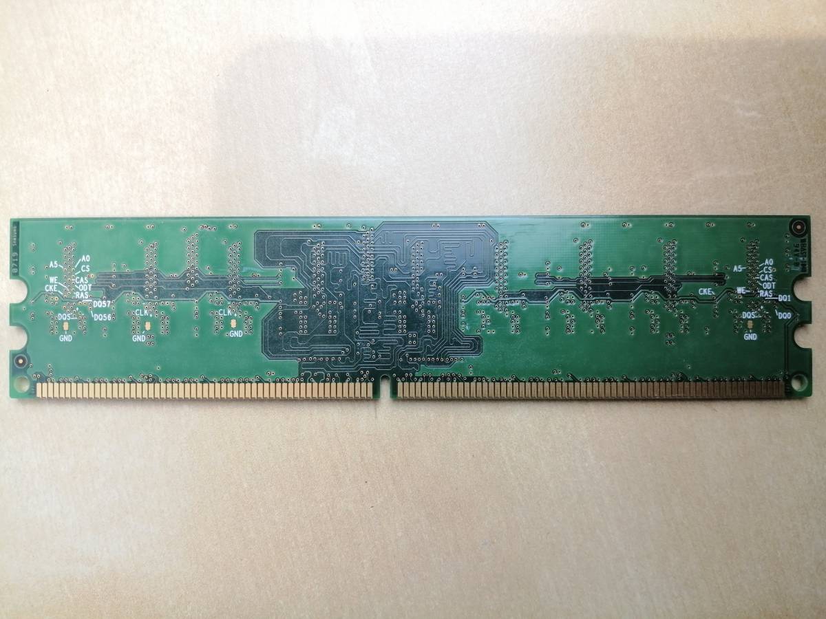 SAMSUNG 512MB 1Rx8 PC2-5300E-555-12-F3 1枚 中古_画像4