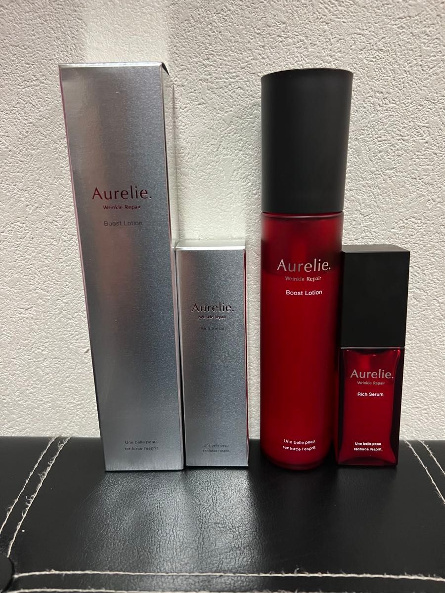 新品未開封 オレリー リンクルリペアブーストローション&セラム おまけ付き オレリー Aurelie 薬用リンクルリペアブーストローション