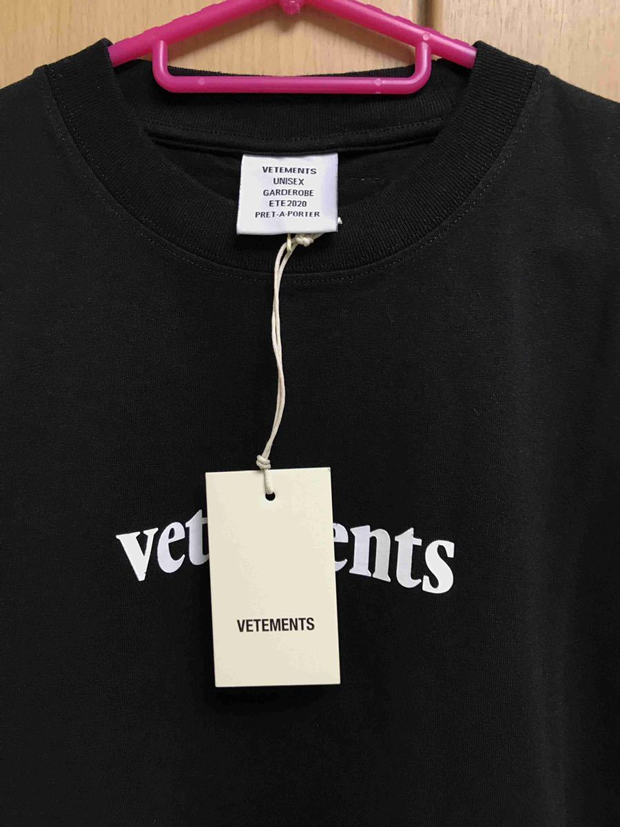 正規新品 20SS VETEMENTS ヴェトモン ビッグタグ パッチ ロゴ オーバー