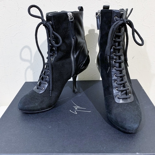 GIUSEPPE ZANOTTI ジュゼッペ・ザノッティ サイドジップショートブーツ