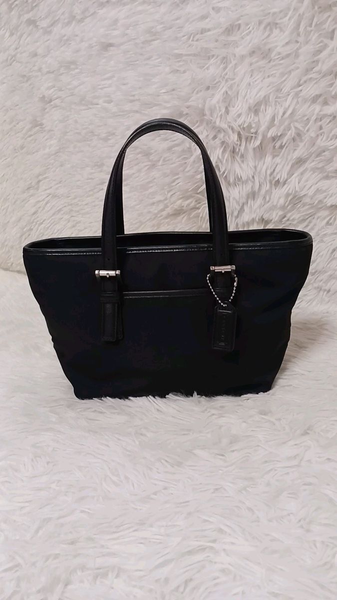 【美品】COACH コーチ ミニハンドバッグ ナイロン 7447