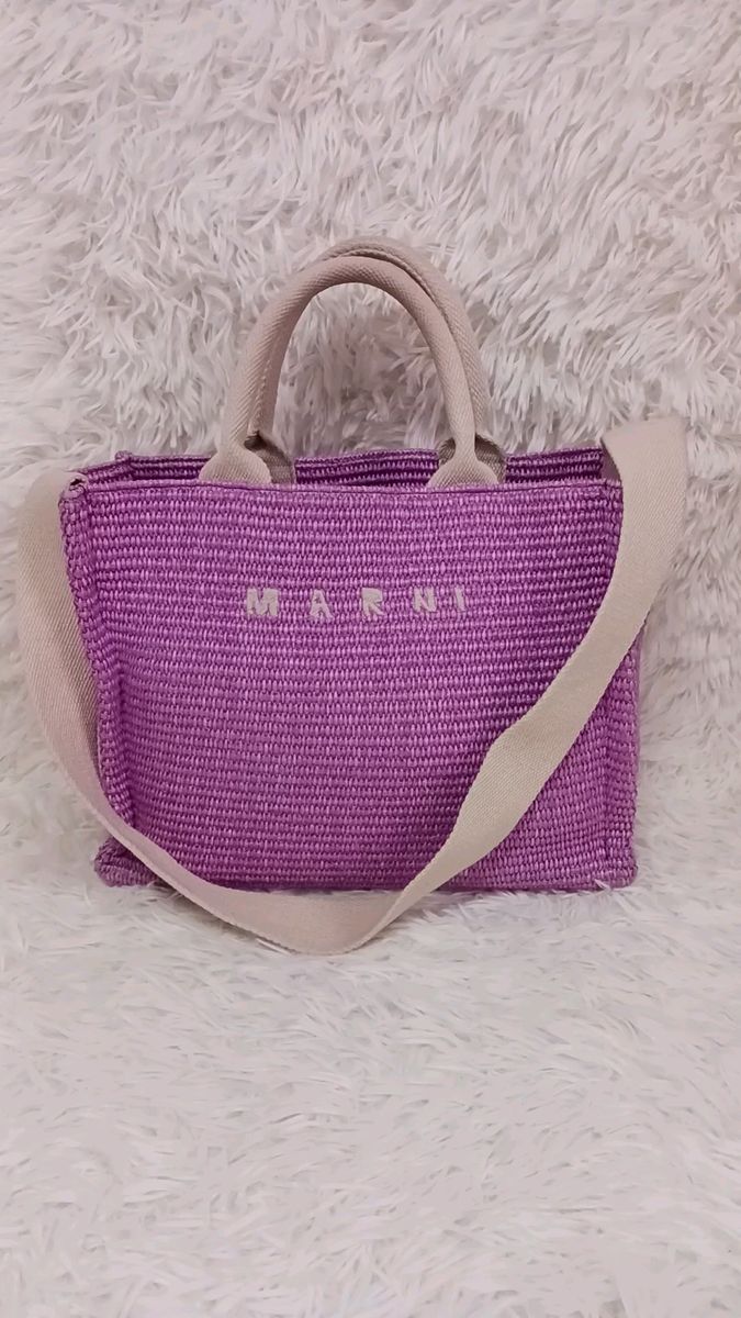 MARNI マルニ ラフィア 2way スモール ショルダーバッグ かごバッグ
