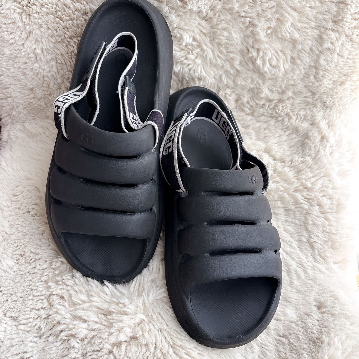 UGG アグ スポーツサンダル 厚底サンダル スポートイヤー ブラック 29cm UGG アグ Sport Yeah スポーツサンダル 厚底サンダル スポート