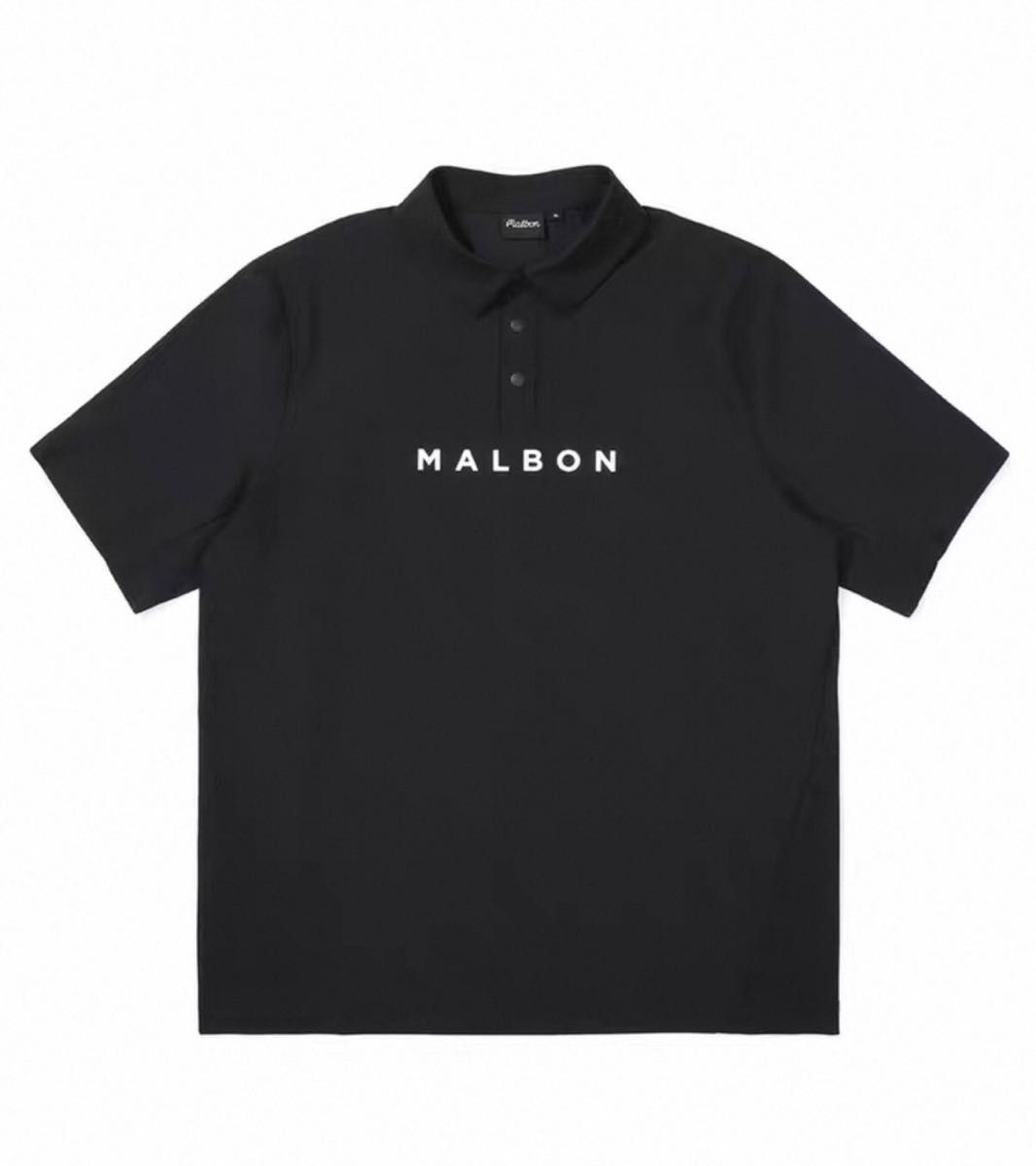 MALBON2025新作マルボンゴルフ ポロシャツ Tシャツメンズ ブラックXL 25新作 マルボンゴルフ ポロシャツ Tシャツ メンズ ブラック L