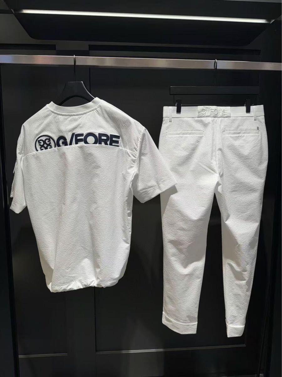 即発送ゴルフ メンズ ジーフォア トップス 半袖 シャツ カットソーホワイトM G/FORE ジーフォア ゴルフ メンズ シャツ 半袖 トップス