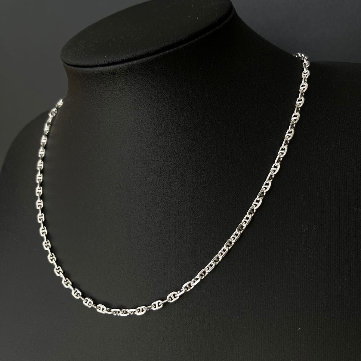 シルバー925 アンカーチェーン マリーナチェーン ネックレス 55cm3mm シルバー925 アンカーチェーン マリーナチェーン ネックレス
