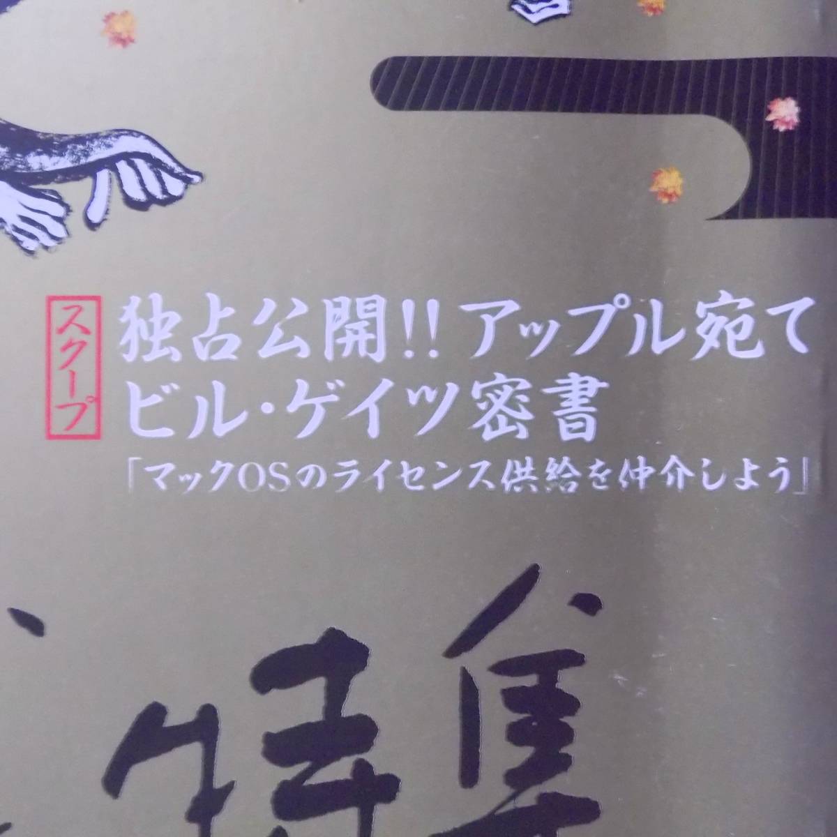 『WIREDワイアード』[1998.3]「誰にも聞けないパソコン特集」■スクープ独占公開!!アップル宛てビル・ゲイツ密書■萩尾望都×佐藤嗣麻子_画像2