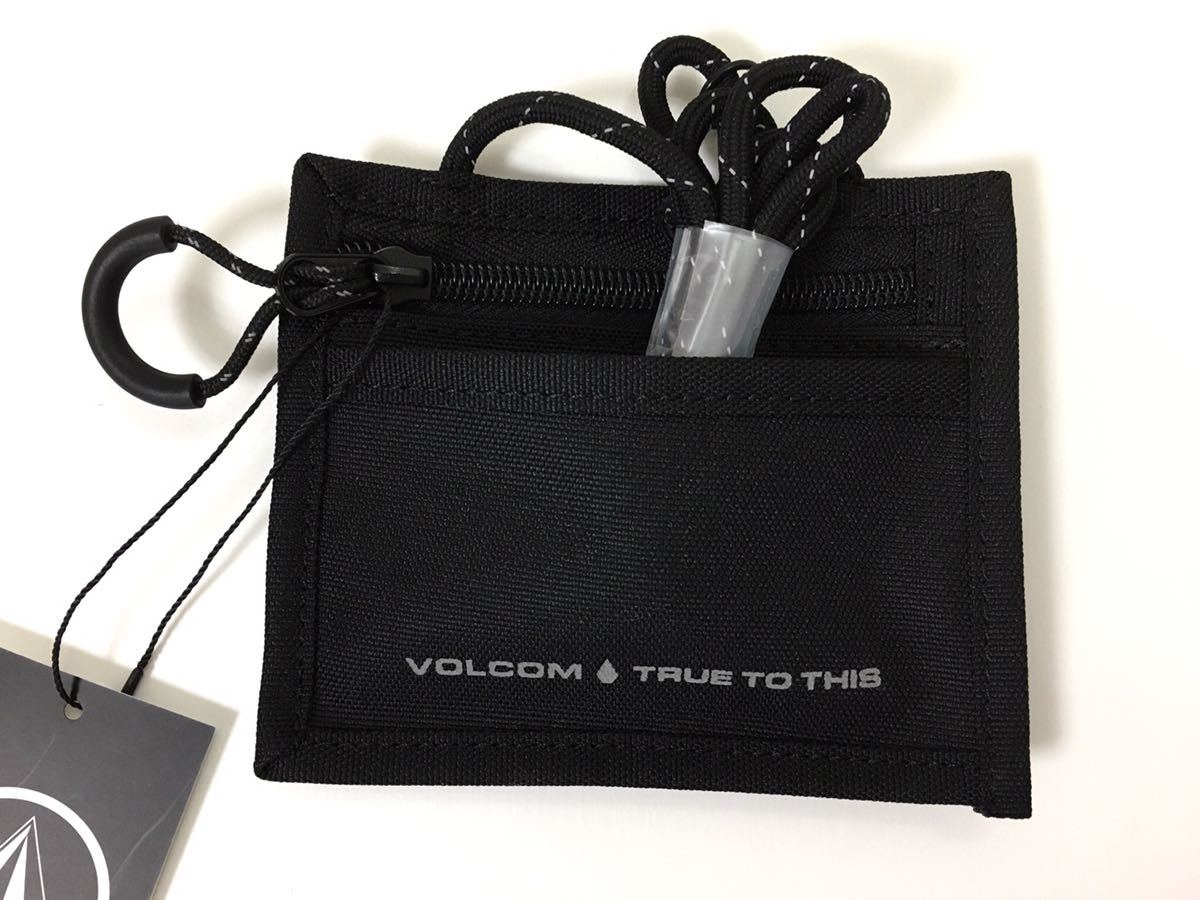 VOLCOM ボルコム D60120JABLK① ウォレット Wallet 紐付き 財布 ブラック色 便利な旅行用品 トラベルグッズ ヴォルコム 新品 即決 送料無料_画像3