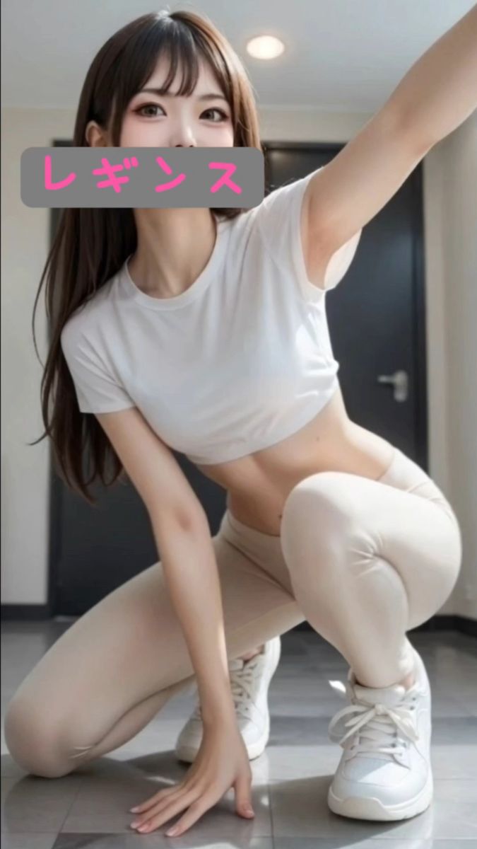 レギンス ヨガパンツ ベージュ アイボリー