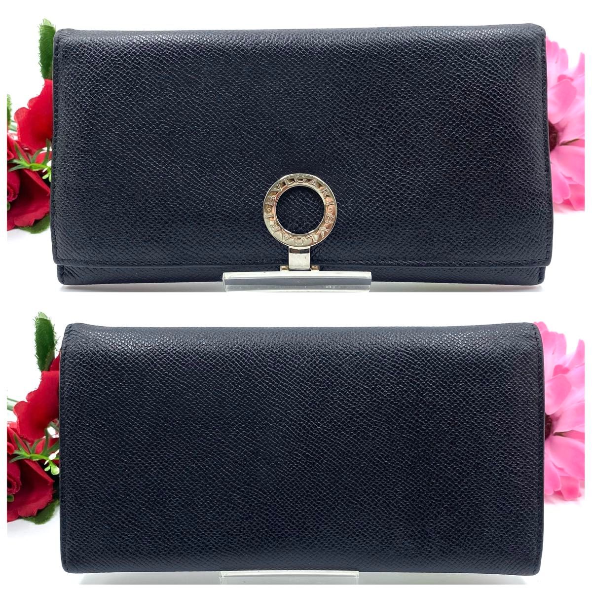 ✨極上美品✨ BVLGARI ブルガリ 長財布 ビーゼロワン レザー 黒 箱付 ブルガリ BVLGARI 長財布 サークル ビーゼロワン ブラック 黒
