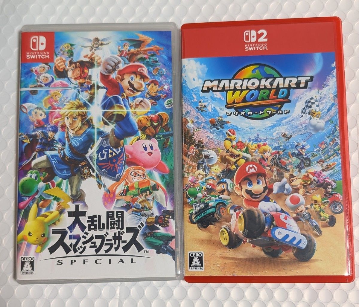 Switchソフト 二本セット スマブラ マリオカート 2個セット Switch ソフト スマブラSP マリオカート ワールド