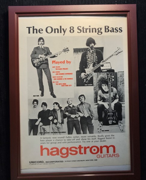 ☆ 1960年代 Hagstrom Guitars オリジナル広告 / ノエル・レディング Noel Redding ☆_画像1