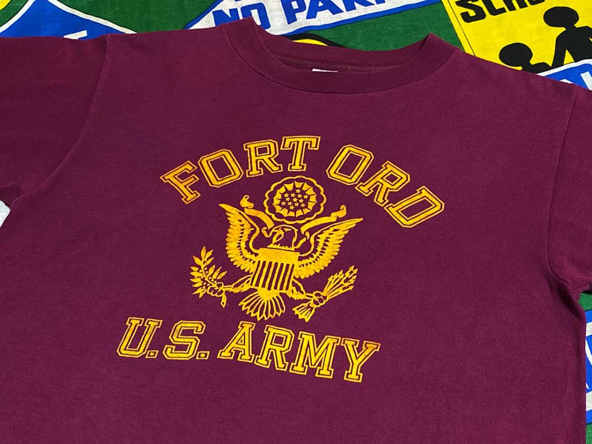 ★U.S.ARMY★Made in USA製アメリカ製米軍アメリカ軍ビンテージミリタリープリントTシャツ軍物ARTEXアーテックス70s80s70年代80年代Mエンジ_♪1970s~ ARTEX♪