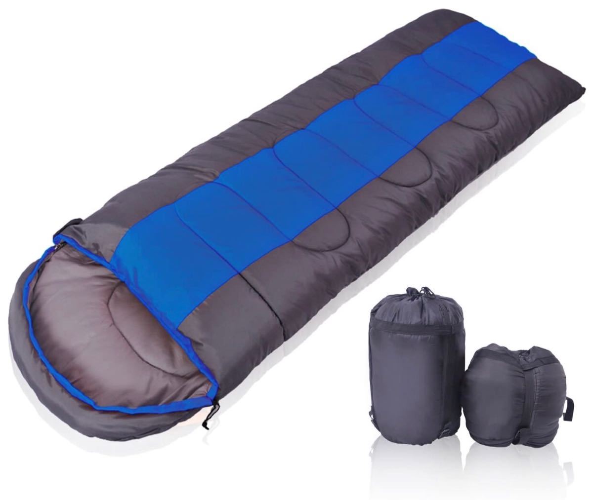 寝袋 シュラフ 封筒型 軽量 コンパクト収納 アウトドア 登山 車中泊
