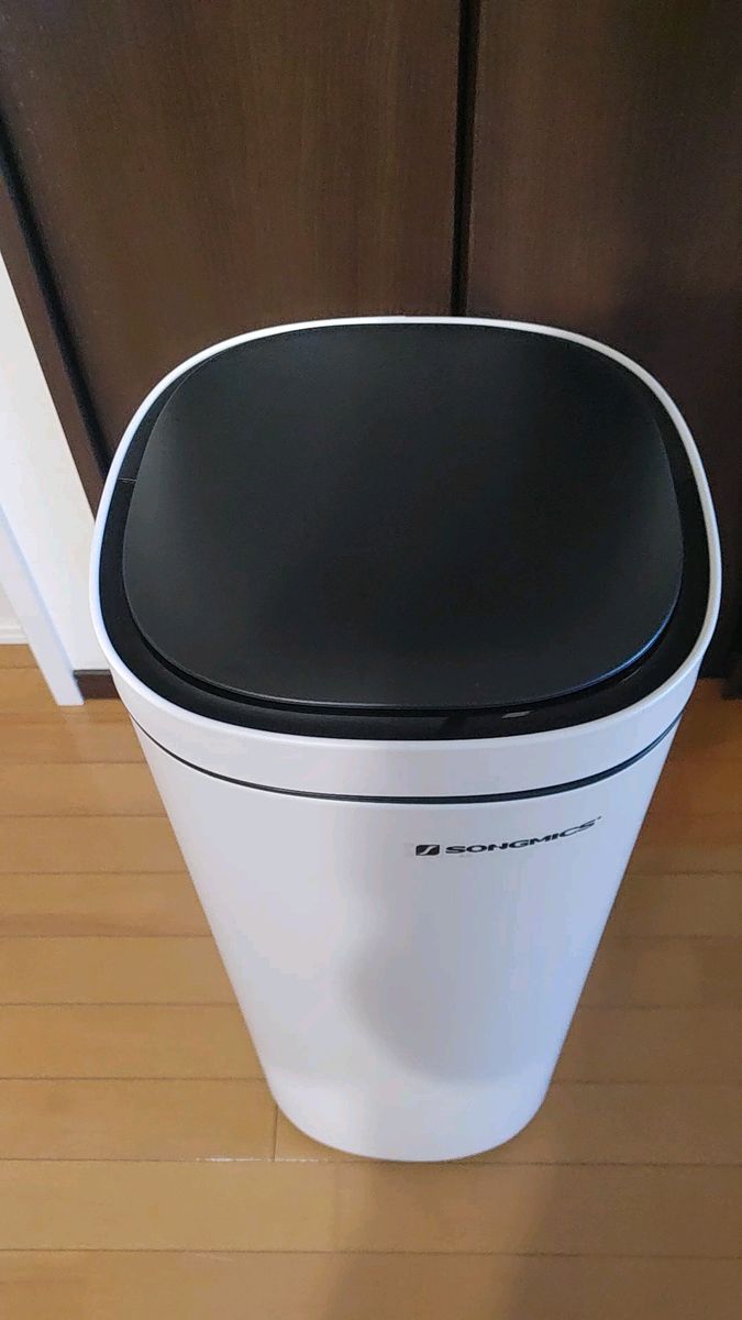 SONGMICS 自動開閉ダストボックス ゴミ箱 ホワイト