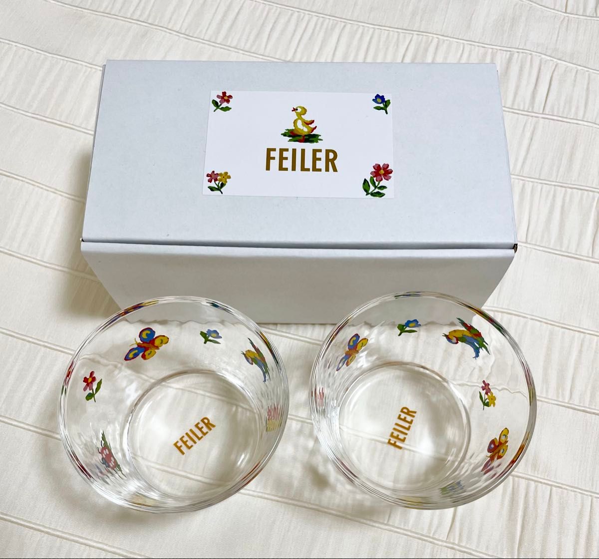 FEILER フェイラー ハイジ ガラス皿 ガラスカップセット 新品 フェイラー ハイジ ガラスカップ2個セット|Yahoo!フリマ