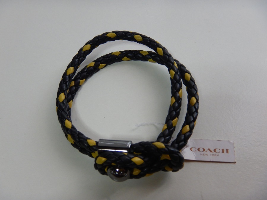 COACH コーチ ブレスレット メンズ レザー メッシュ... - ヤフオク!