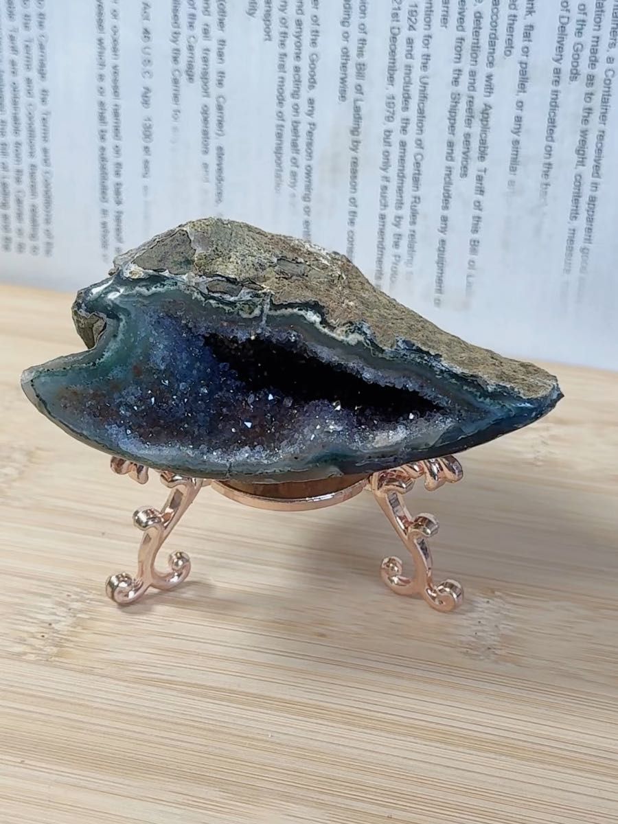 SS-0303天然石 アメジスト クラスター 天然水晶 金銭運 原石 浄化 鉱石 ドーム 置物 一点物 パワーストーン