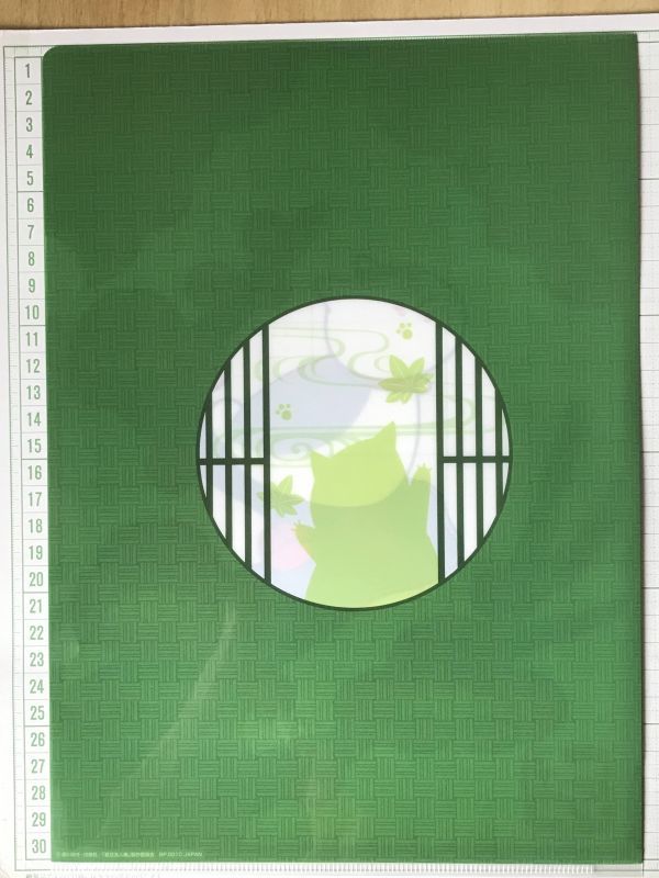 夏目友人帳　ニャンコ先生　4枚セット+グリーティングカード２枚　クリアファイル (5752)_画像6