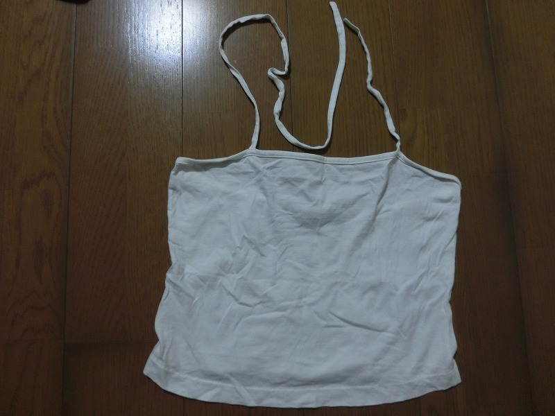  prompt decision Agnes B agnes b. 3 pieces set cut and sewn tank top camisole bla top tops Uniqlo white black 