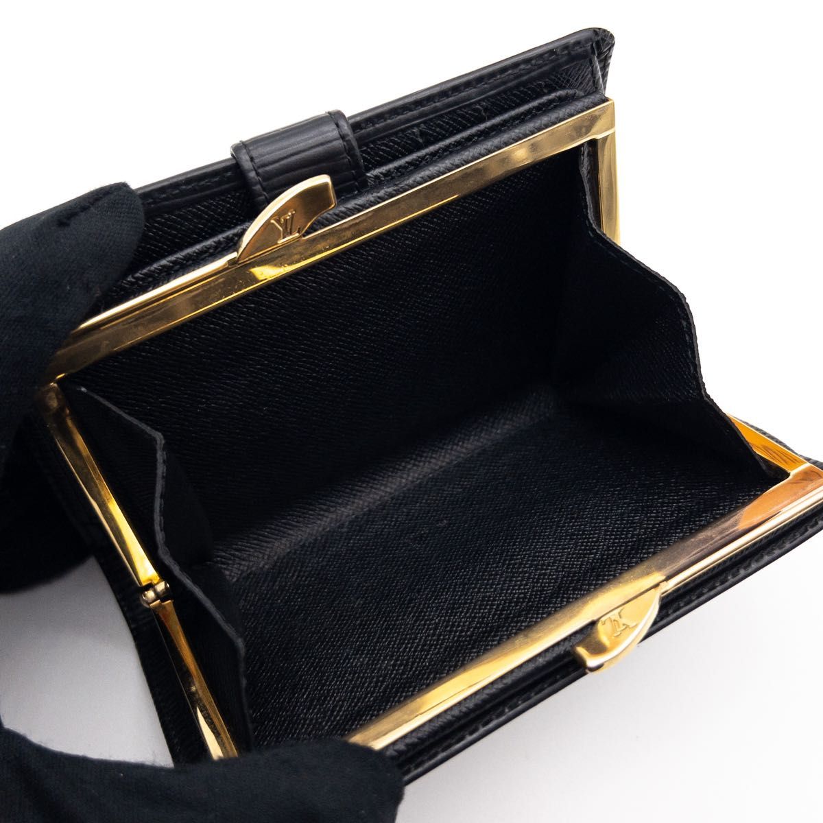 ☆美品☆ルイヴィトン がま口 エピ 財布 ポルトモネビエヴィエノワ ブラック 極美品】ルイヴィトン ポルトモネビエヴィエノワ エピ 二つ折り