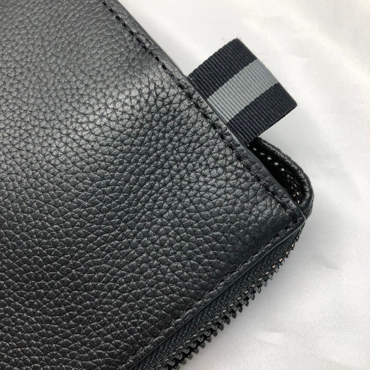 夏にピッタリ ★Ralph Lauren★ ストロー素材 ロゴ クラッチ 未使用 タグ付き POLO Ralph Lauren ロゴ金具 レザー クラッチ