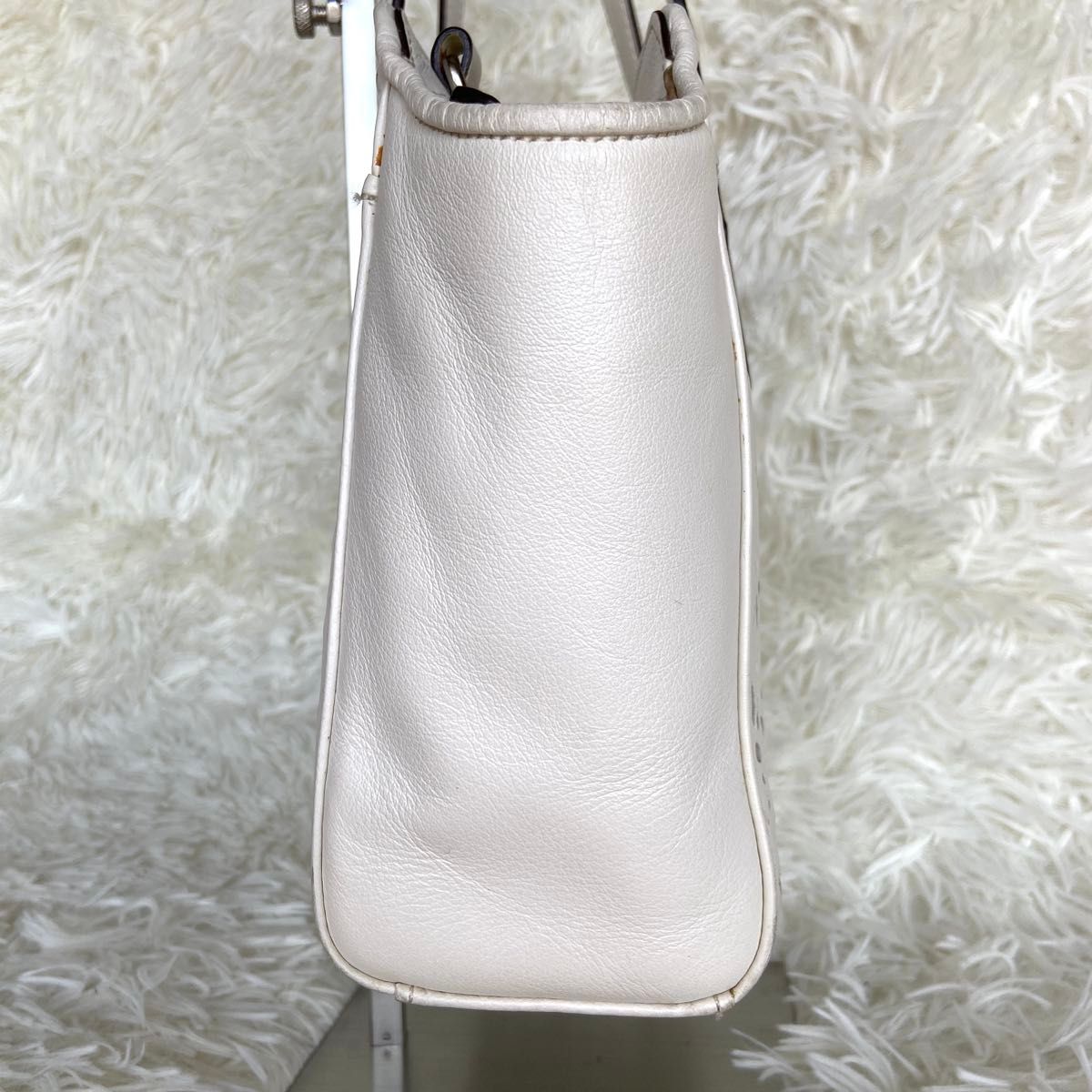 コーチ ホワイトレザー 2way ハンドバッグ 36600 コーチ COACH ホワイトパンチングレザー 2way ハンドバッグ 肩