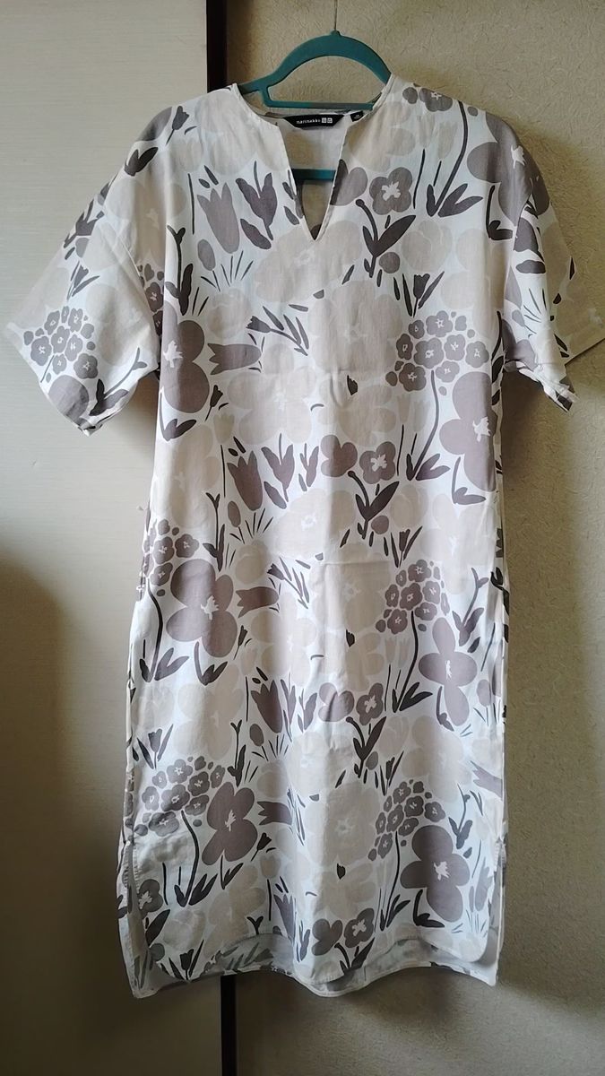 【美品】UNIQLOxMarimekko 海外限定品 半袖ワンピース ロングワンピース 総柄