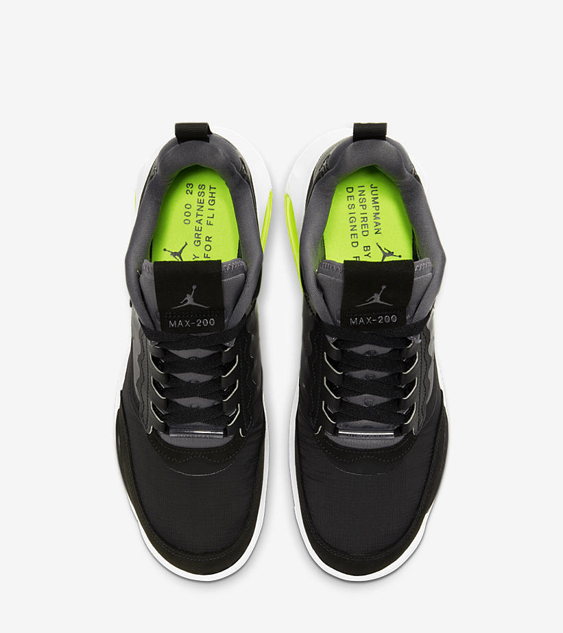 897 NIKE JORDAN MAX 200 BLACK/DARK GREY/VOLT/WHITE 28.5cm US10.5 ナイキ ジョーダンマックス_画像4