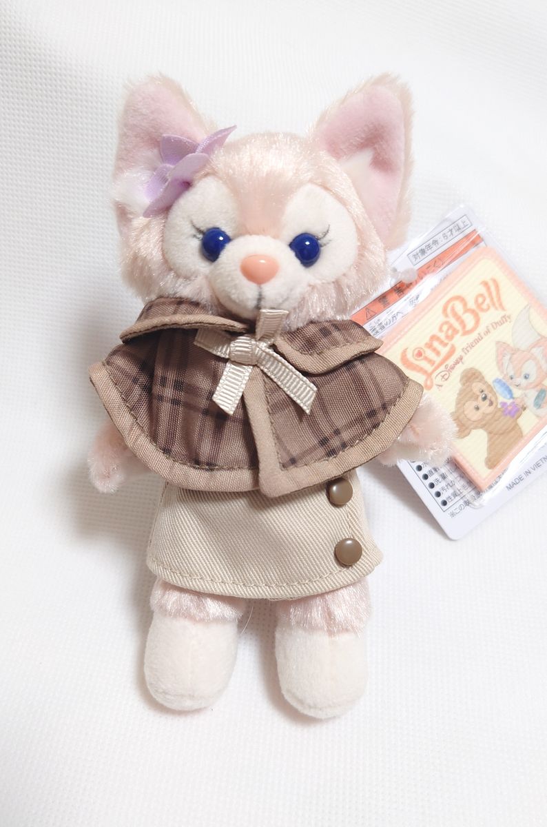 新品未使用♡リーナベルぬいぐるみバッジ② ディズニー】リーナベル探偵服ぬいぐるみバッジ ぬいバ 新品未
