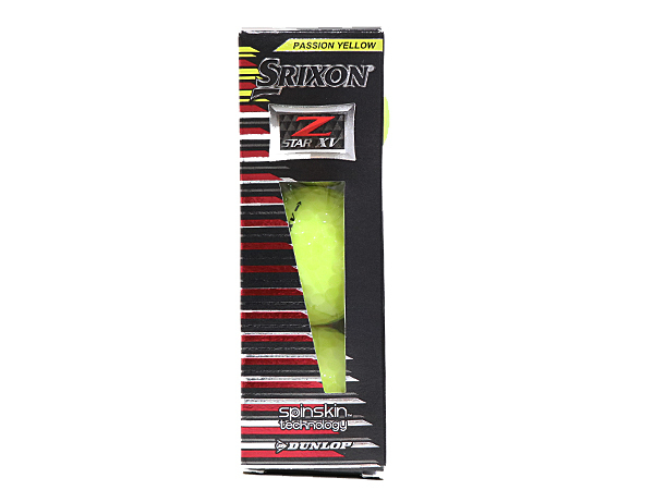 新品 レア！◆ DUNLOP ダンロップ ◆ SRIXON ◆ スリクソン ◆ STAR XV ◆ 3個セット ゴルフボール ◆ 蛍光 パッションイエロー◆送料200円_ダンロップ・SRIXON (スリクソン)　 正規品