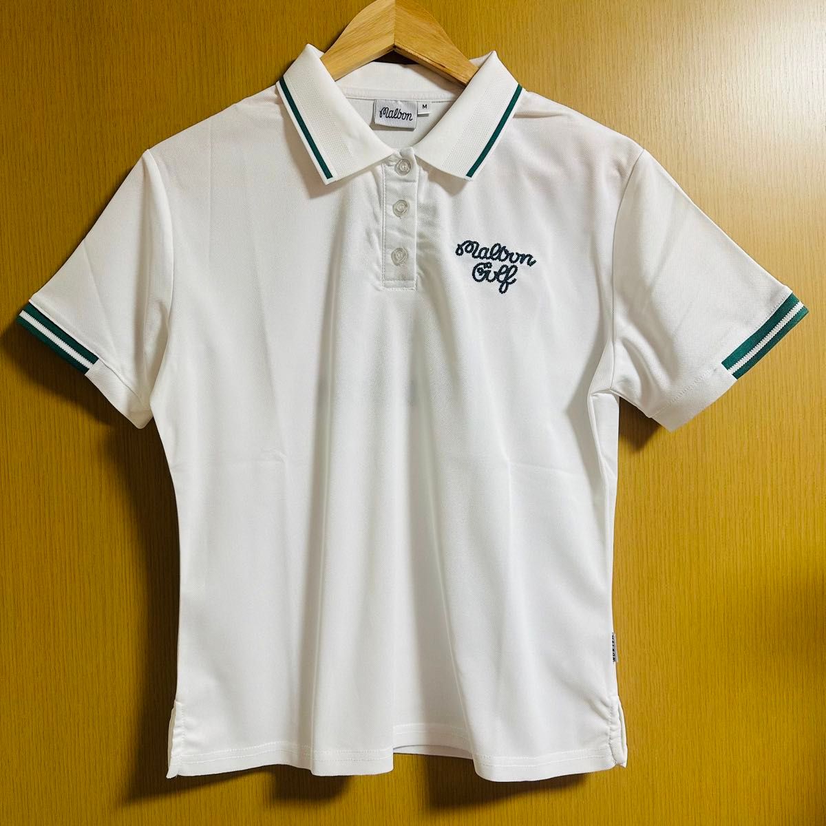 白色L マルボンゴルフ ポロシャツ Malbon Golf レディース シャツ 白色L マルボンゴルフ ポロシャツ Malbon Golf レディース